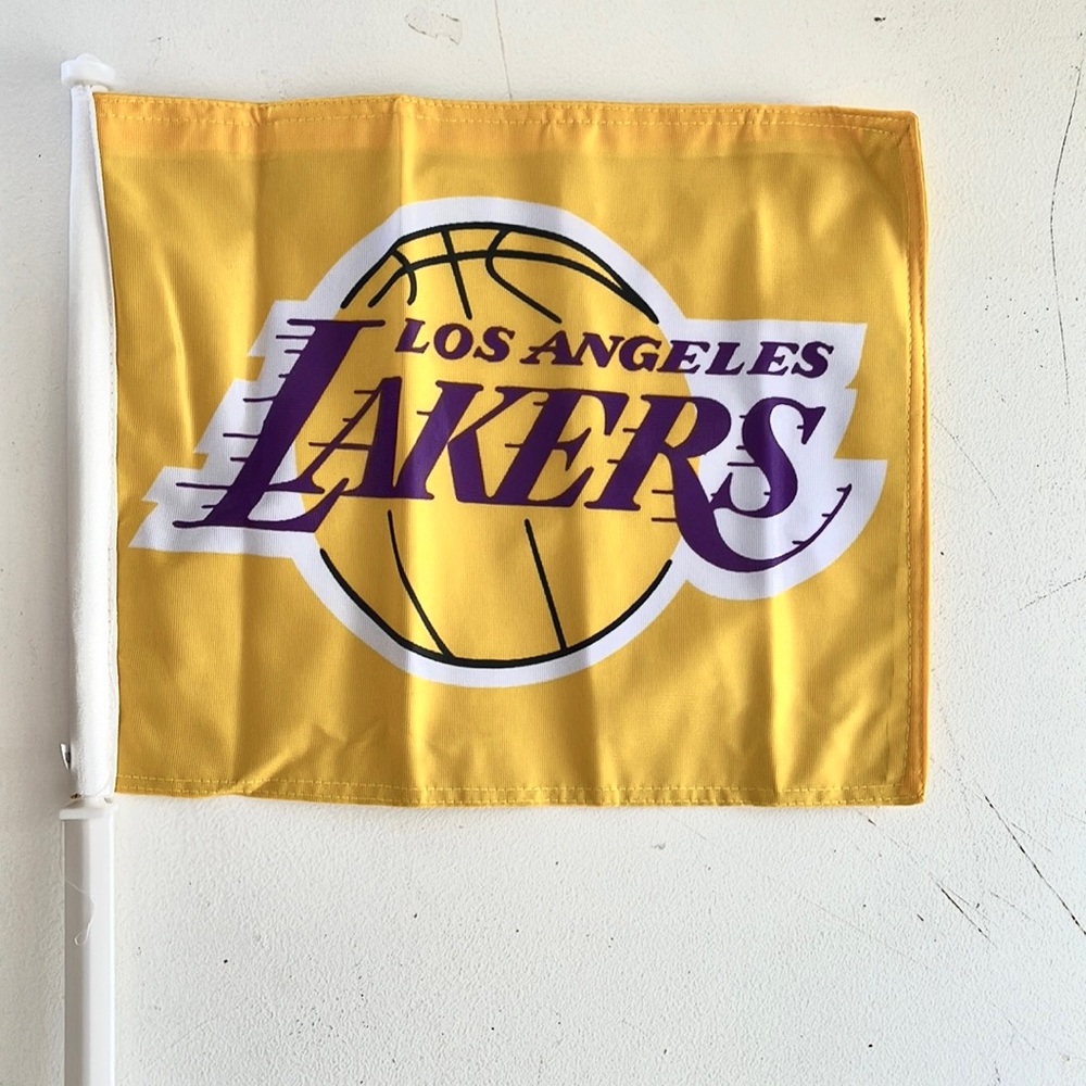 Los Angeles Lakers car flag
